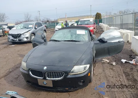 2005 BMW Z4 2.5I z USA, uszkodzony, nr VIN 4USBT33535LS54102